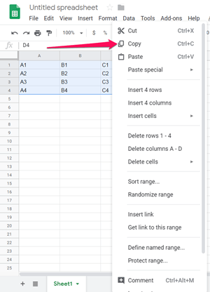 How to Convert Rows to Columns on Google Sheets • About Device