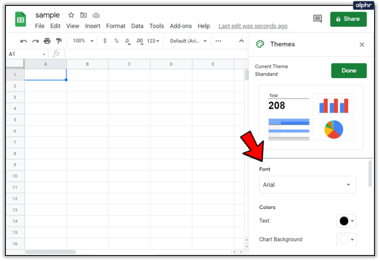 How To Change Font In Google Sheets