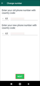 Enter new phone number; Source: alphr.com