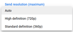 Choose preferred resolution