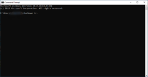 Restart with Command Prompt