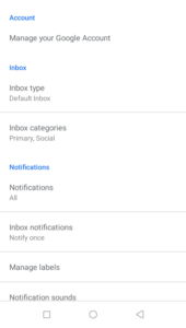 Select Inbox Categories; Photo by About Device