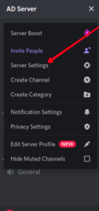 Select Server Settings; Photo by About Device