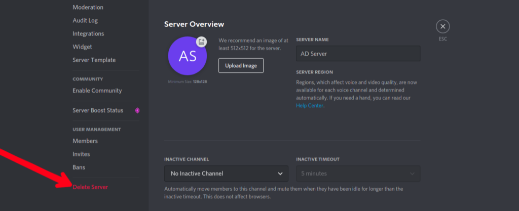 How to Create and Delete a Discord Server • About Device