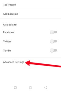 Tap Advanced Settings; Photo by About Device