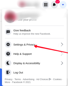 Select Settings & Privacy; Photo by About Device