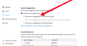 Turn off "Show Search Suggestions"; Photo by About Device