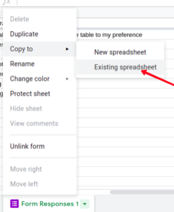 Copy to Existing Spreadsheet; Photo by About Device