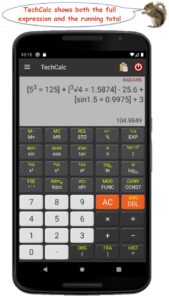 TechCalc Scientific Calculator