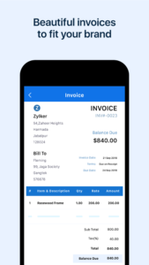 Zoho Invoice