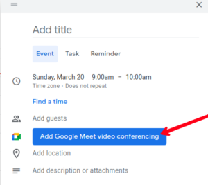 Click Add Google Meet Video Conferencing; Source: About Device