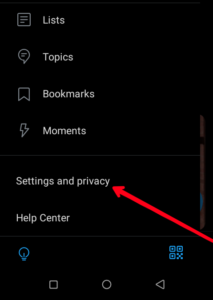 Select "Settings & Privacy"; Source: About Device