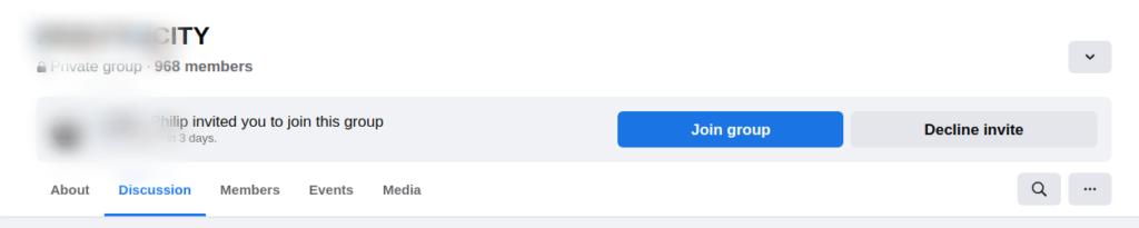 How to find group invites in facebook about device