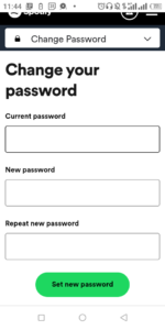 Enter new password; Source: About Device