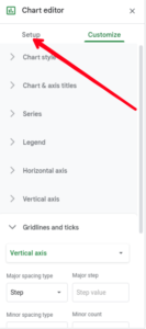 Click the Setup tab; Source: About Device