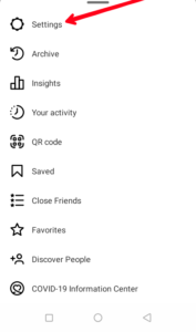 Tap "Settings"; Source: About Device
