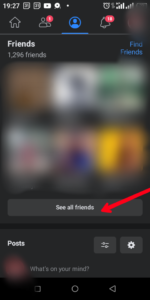 Tap "See All Friend"; Source: About Device