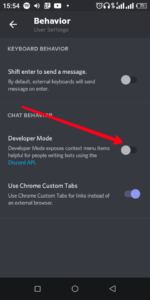 Enable "Developer Mode"; Source: About Device