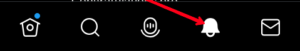 Tap the "Bell" icon; Source: About Device