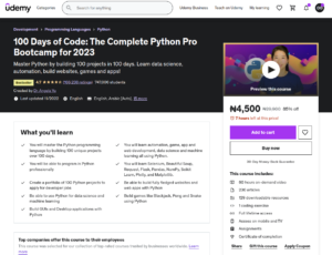 Best Python Courses on Udemy