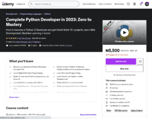 Best Python Courses on Udemy