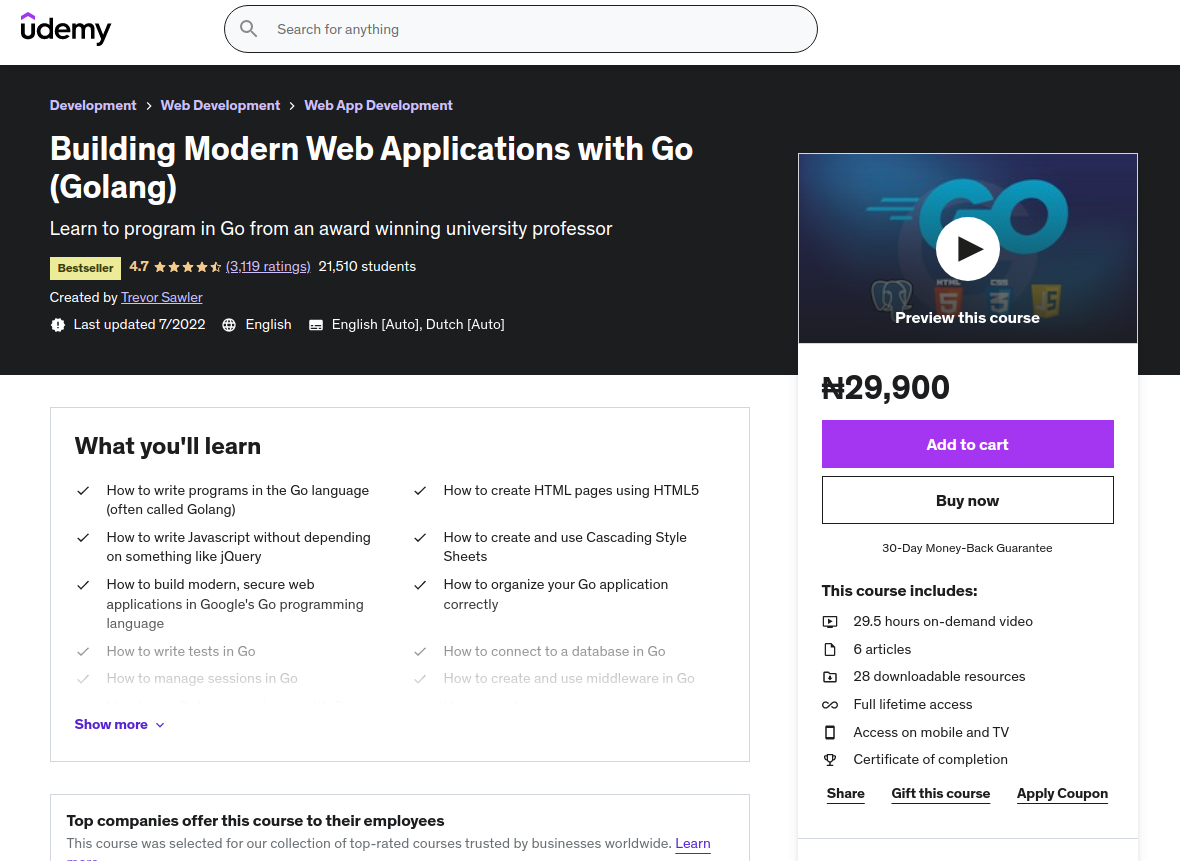 5 Best Golang Courses on Udemy 5