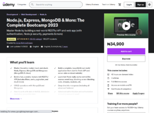 Best Node.js Courses on Udemy