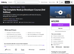 Best Node.js Courses on Udemy