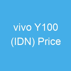 vivo Y100 (IDN) Price