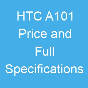 HTC A101 Price and Full Specifications