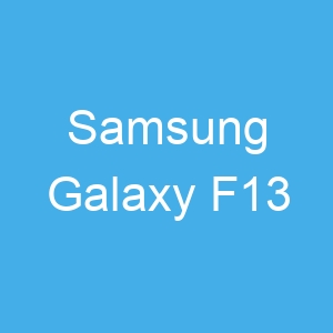 Samsung Galaxy F13