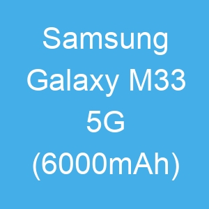 Samsung Galaxy M33 5G (6000mAh)